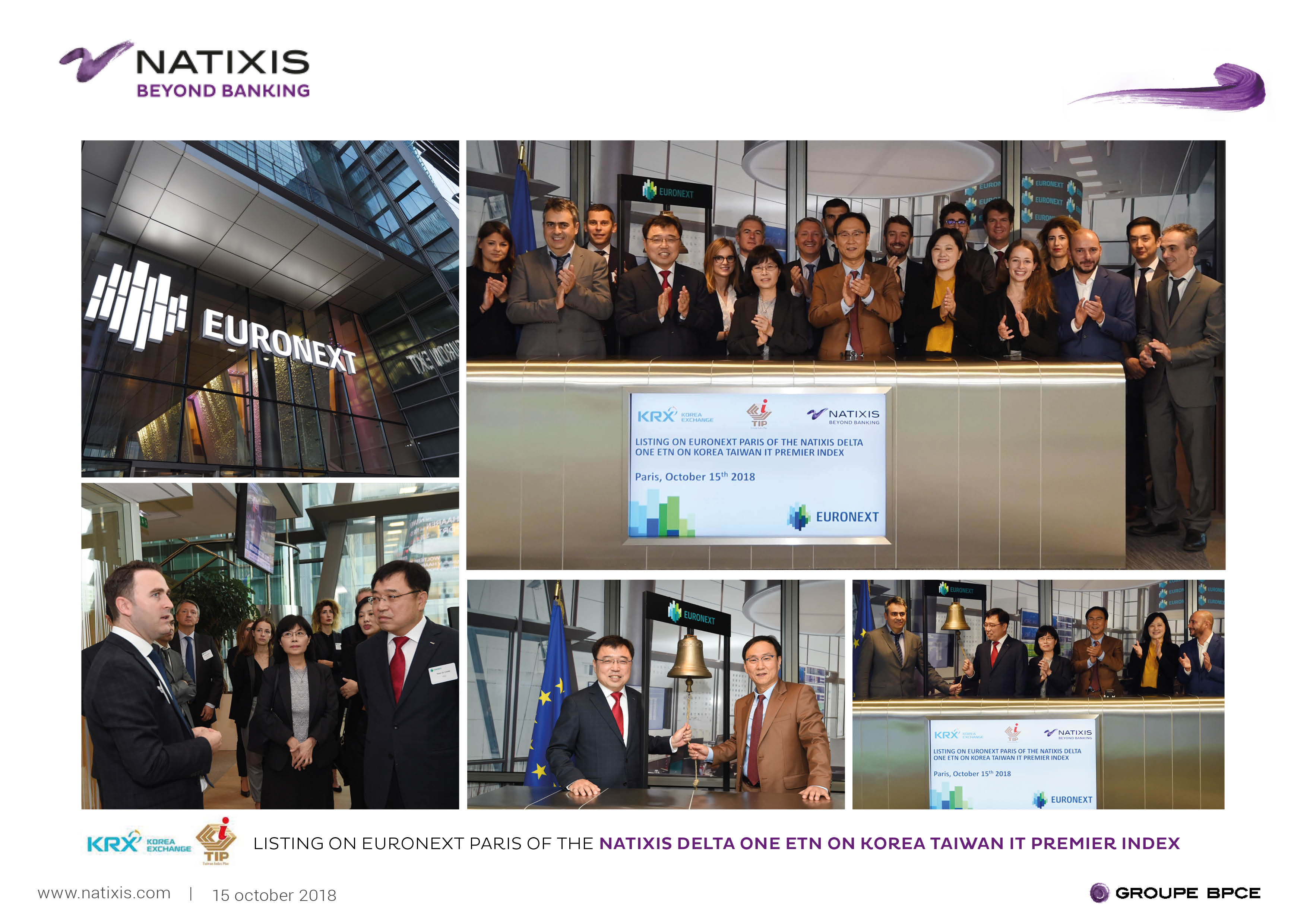 Cérémonie d’ouverture de la Bourse de Paris