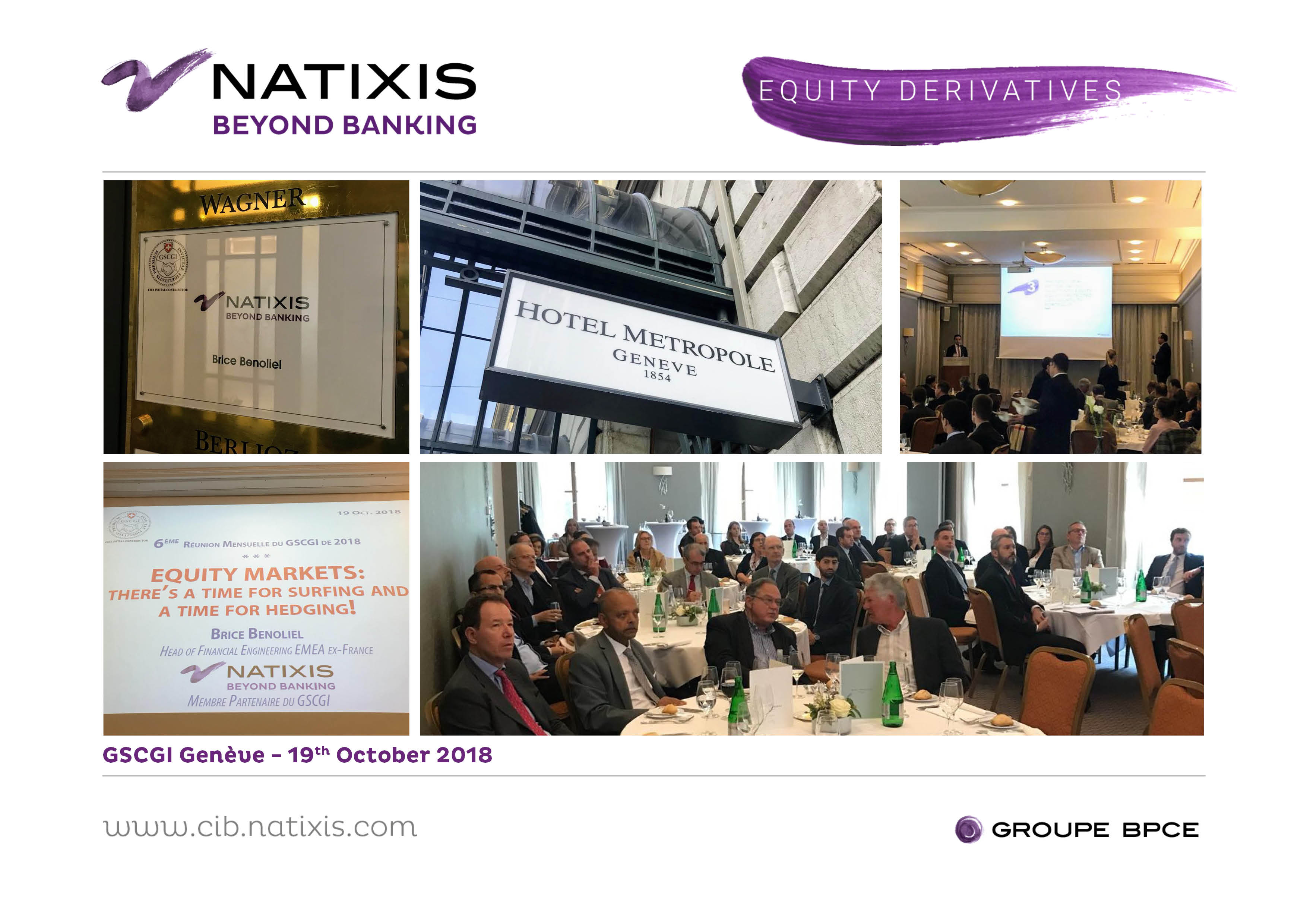 Conférence à Genève sur la couverture de portefeuille actions