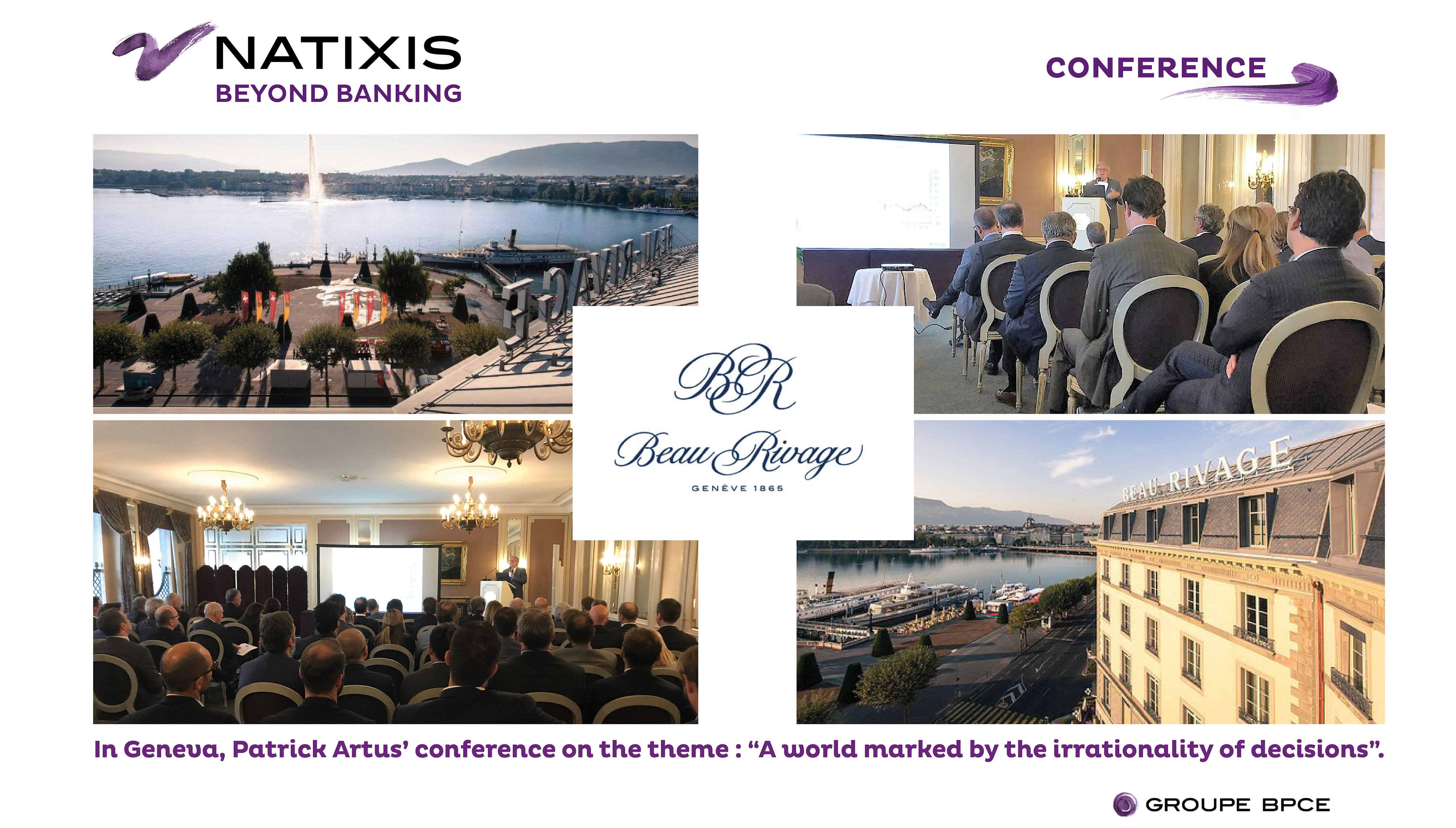 À Genève, Patrick Artus a tenu une conférence sur “Un monde marqué par l’irrationalité des décisions”