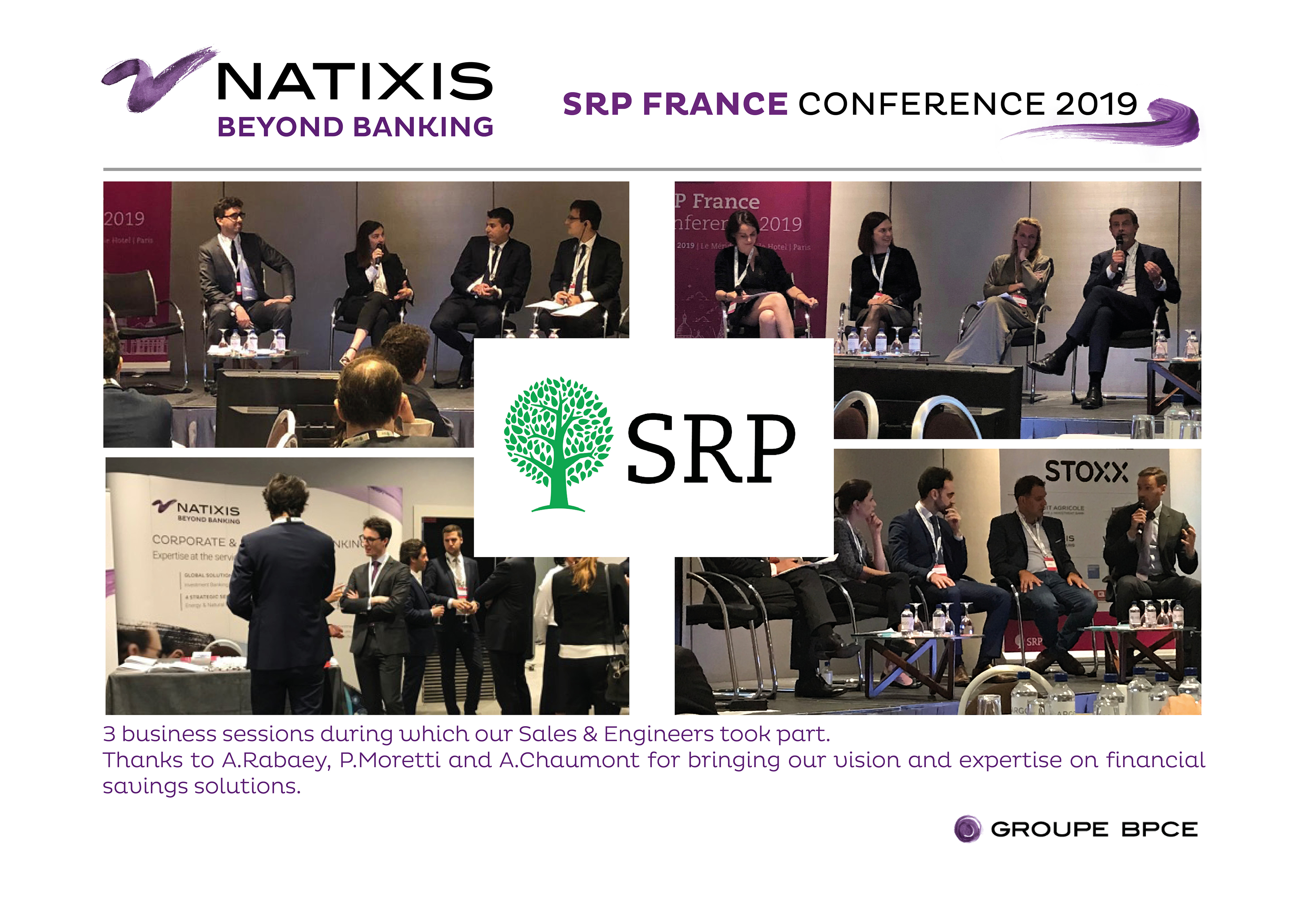 SRP 2019 conference with our Natixis experts