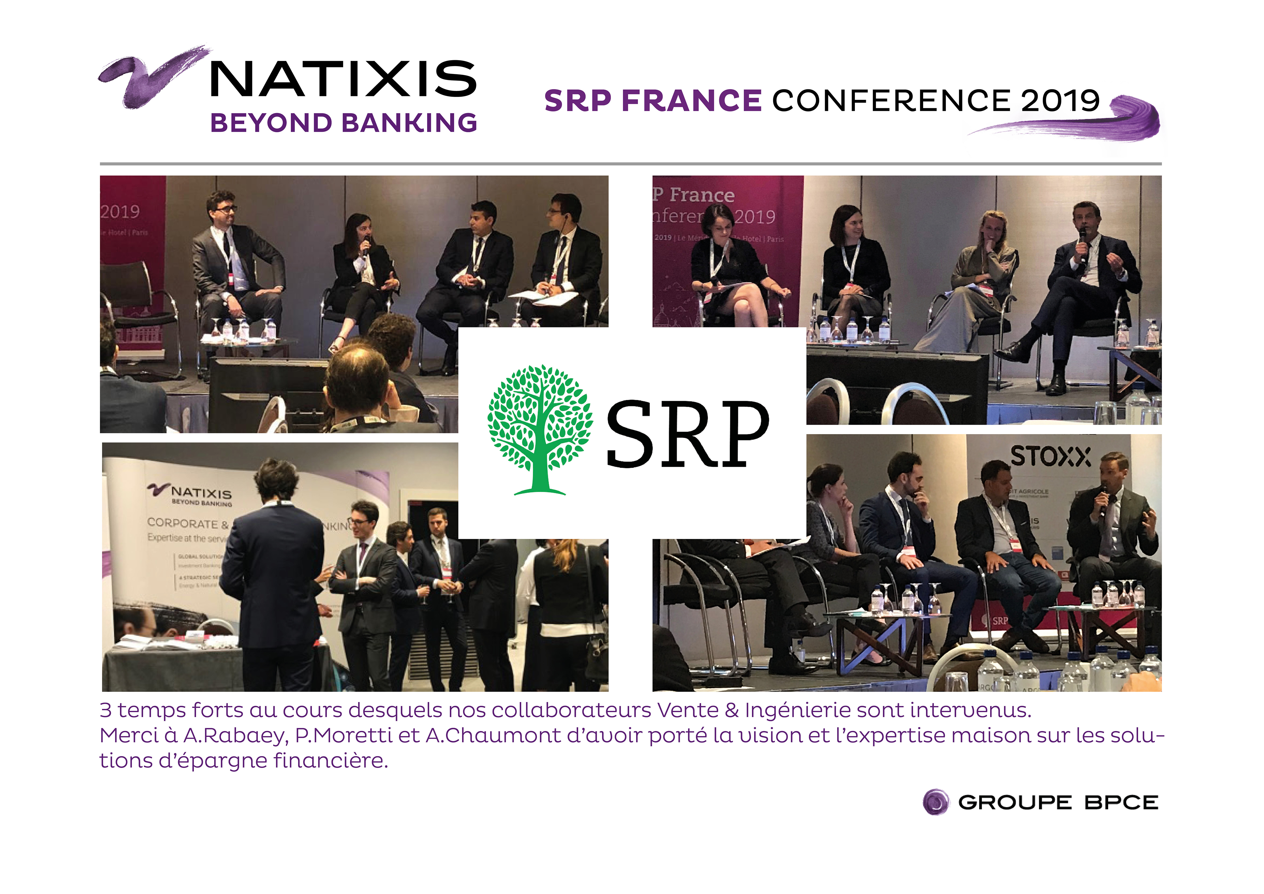 Conférence SRP 2019 avec nos experts Natixis