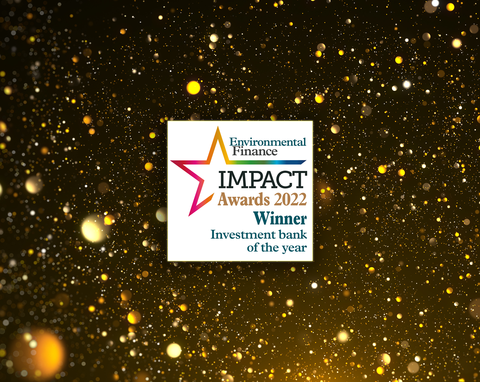 🏆 Natixis CIB nommée « banque d’investissement de l’année » par Environmental Finance